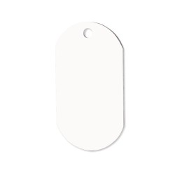 PLACA MILITAR BLANCA PARA SUBLIMACION