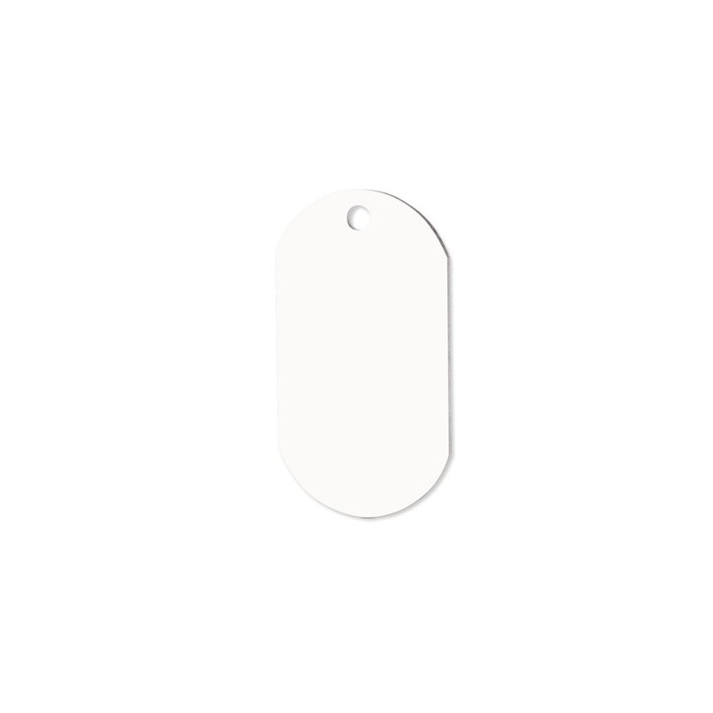 PLACA MILITAR BLANCA PARA SUBLIMACION