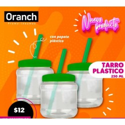 TARRO POPOTE PLASTICO 250ML