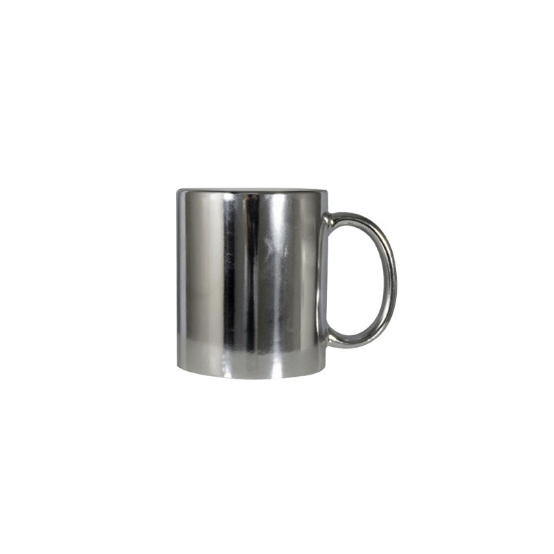 TAZA ESPEJO PLATEADA 11 OZ