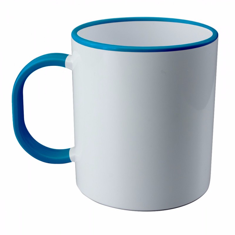 TAZA FILO Y ASA AZUL CLARO