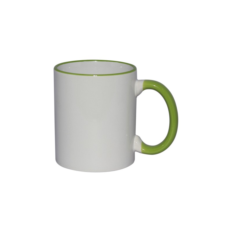 TAZA FILO Y ASA COLOR VERDE CLARO