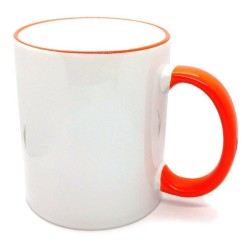 TAZA FILO Y ASA NARANJA