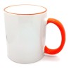 TAZA FILO Y ASA NARANJA