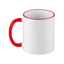 TAZA FILO Y ASA ROJA