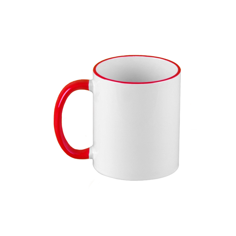 TAZA FILO Y ASA ROJA