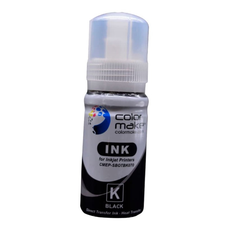TINTA COLOR MAKE NEGRA BOTE .70 ML SUBLIMACIÓN