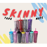 VASO SKINNY GLITER TAPA MATE
