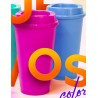 VASO STARBUCK MAGENTA Y TURQUESA 16 OZ