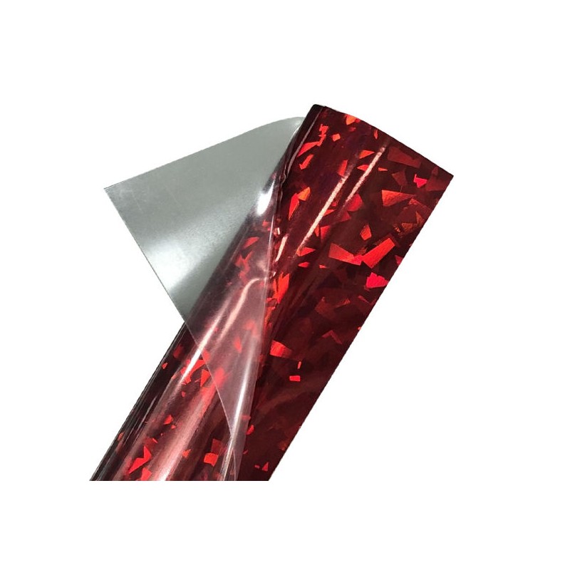 VINIL CRISTAL ROJO .61CMS