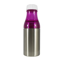 BOTELLA ACERO CUELLO ROSA 500ML