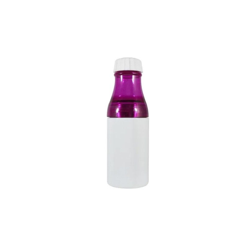BOTELLA DE ACERO 500ML DE CUELLO ROSA