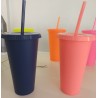 VASO MARROQUI AZUL MARINO & CORAL 24OZ